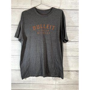 Bulleit Frontier Whiskey - Men's Grey Logo Short Sleeve T-Shirt - Size XL